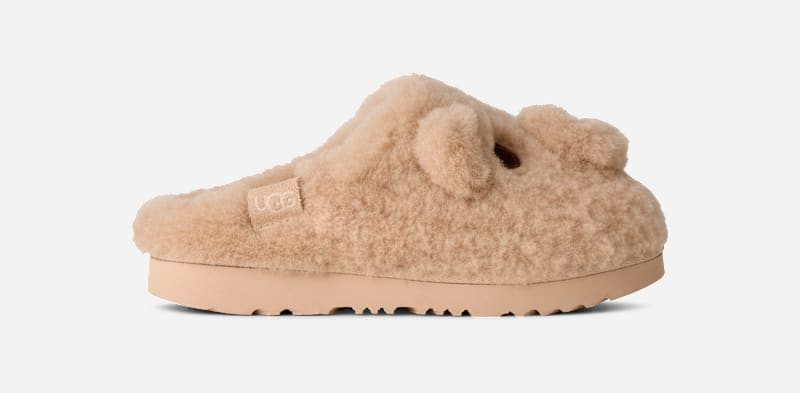 UGG® Classic Slipper Pooch für Kinder in Sand Castle, Größe 31, Schaffell von Ugg