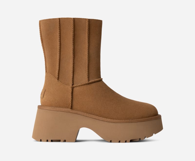 UGG® Classic Twin Seam New Heights Boot für Damen in Brown, Größe 37, Veloursleder von Ugg