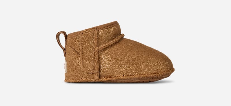 UGG® Classic Ultra Mini Dazzle Boot für Kinder in Brown, Größe 16, Veloursleder von Ugg