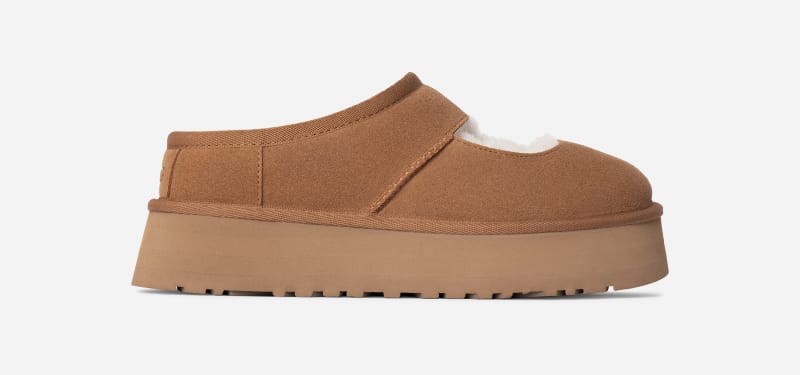 UGG® Bea Mary Jane für Damen in Brown, Größe 43, Veloursleder von Ugg