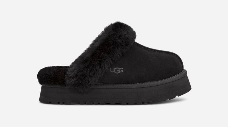 UGG® Disquette Hausschuh für Damen | UGG® EU in Black, Größe 40, Wildleder von Ugg