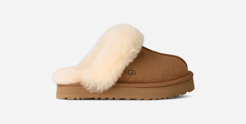 UGG® Disquette Slipper für Kinder in Brown, Größe 33.5 von Ugg