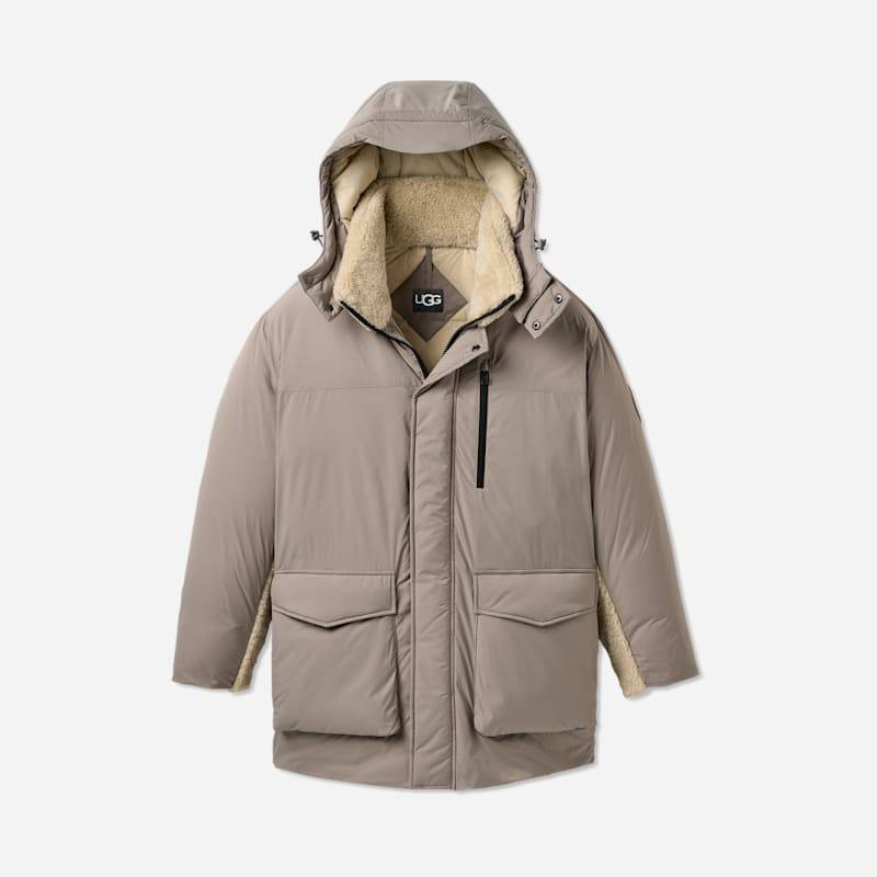 UGG® Eamon Daunenparka für Herren in Cobble Grey, Größe L, Polyester von Ugg