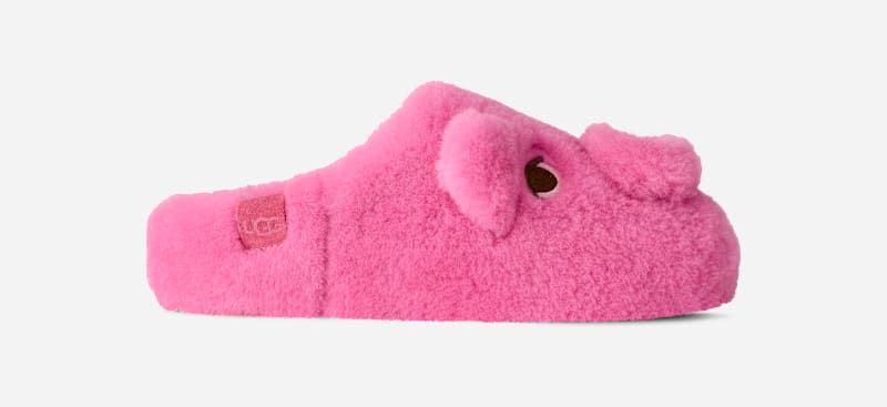 UGG® Elea Pooch Slipper für Damen in Pink Laquer, Größe 42, Schaffell von Ugg