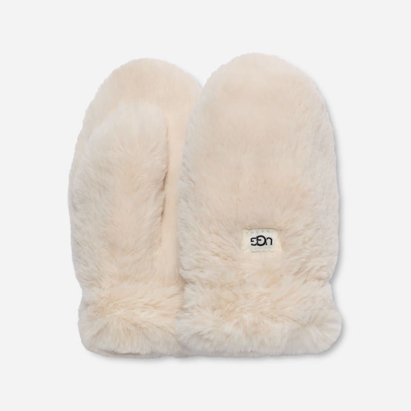 UGG® Fäustlinge aus Kunstfell für Kinder | UGG® EU in Nimbus, Größe 4/6 YRS, Polyester von Ugg