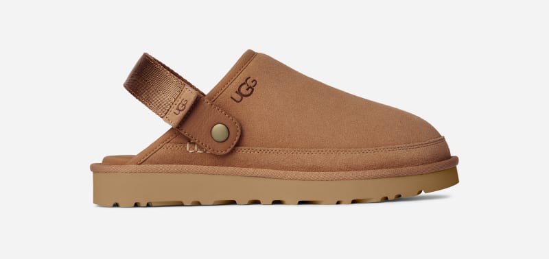 UGG® Goldencoast Clog II für Herren in Brown, Größe 43, Veloursleder von Ugg