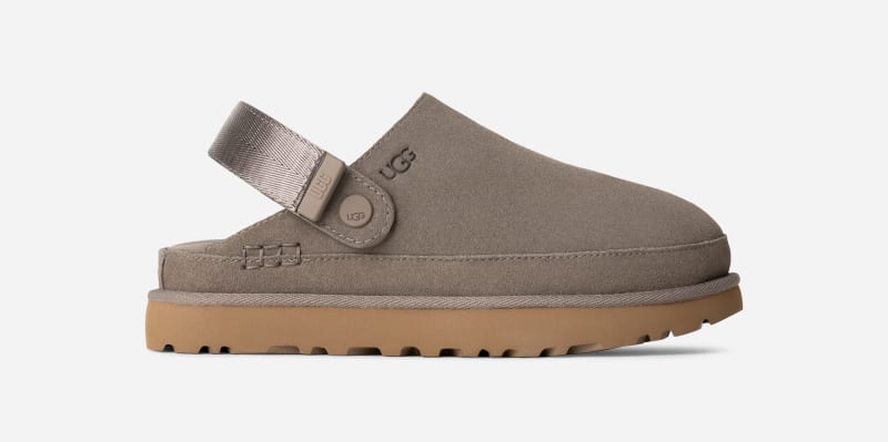 UGG® Goldenstar Clog für Damen | UGG® EU in Smoke Plume, Größe 38.5, Veloursleder von Ugg