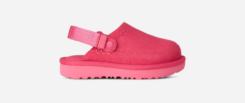 UGG® Goldenstar Clog für Kinder | UGG® EU in Pink Bloom, Größe 28.5, Veloursleder von Ugg