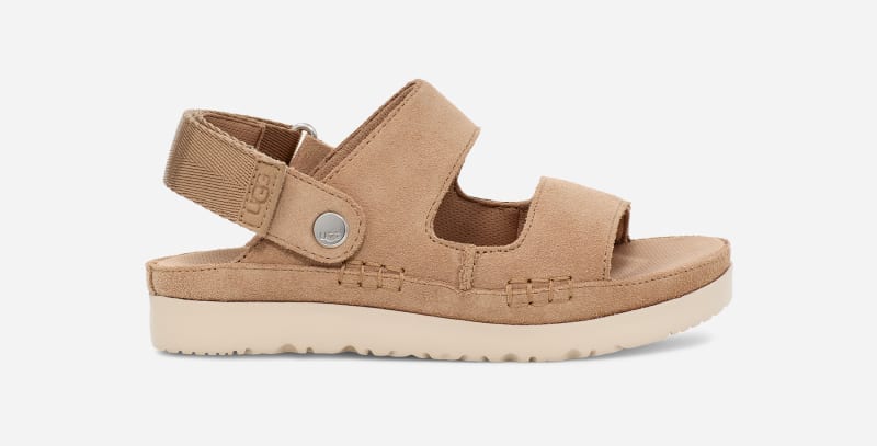 UGG® Goldenstar Glide für Kinder in Beige, Größe 32.5, Wildleder von Ugg