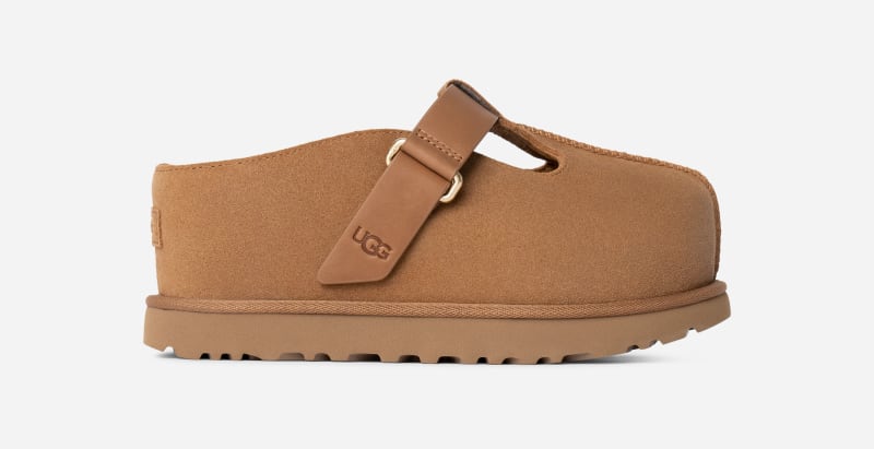 UGG® Goldenstar Hi Clog für Damen in Brown, Größe 41, Wildleder von Ugg