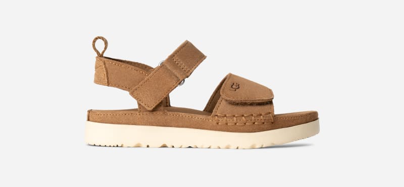 UGG® Goldenstar Sandale für Kinder | UGG® EU in Brown, Größe 33.5, Veloursleder von Ugg