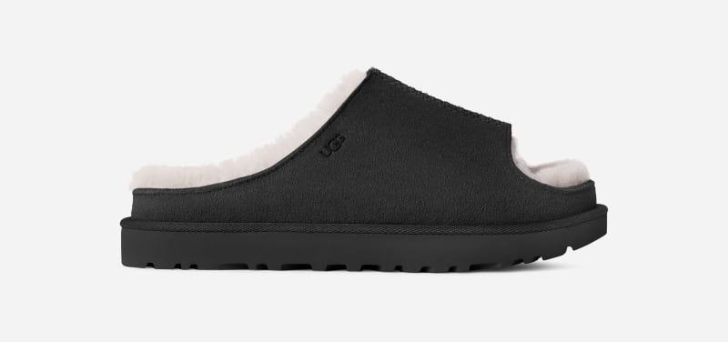 UGG® Greenport Slide für Damen | UGG® EU in Black, Größe 41, Veloursleder von Ugg