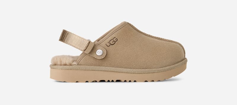 UGG® Lanah Clog für Kinder | UGG® EU in Brown, Größe 32.5, Veloursleder von Ugg