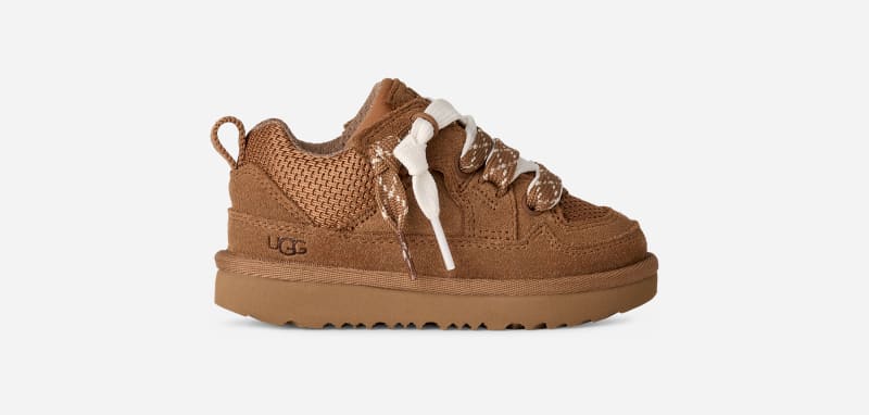 UGG® Lo Lowmel Trainer für Kinder in Brown, Größe 28.5, Veloursleder/Textil von Ugg