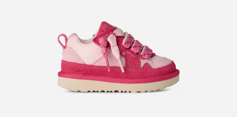 UGG® Lo Lowmel Trainer für Kinder in Pink Bloom/Multi, Größe 27.5, Veloursleder/Textil von Ugg