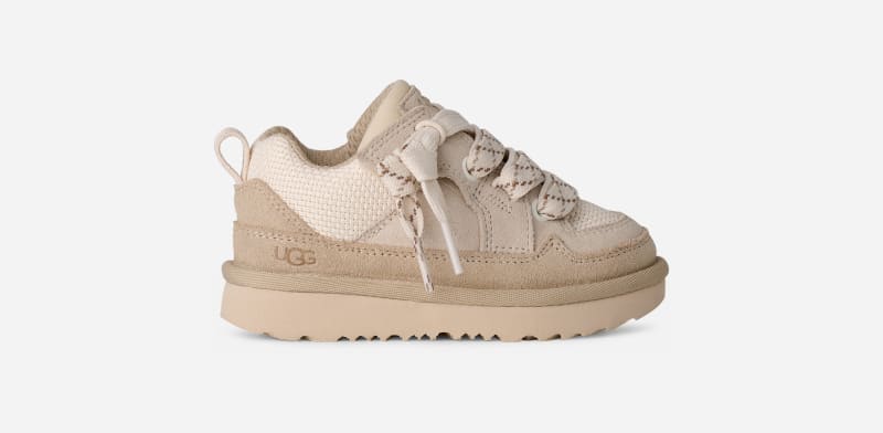 UGG® Lo Lowmel Sneaker für Kinder in White, Größe 27.5, Veloursleder von Ugg