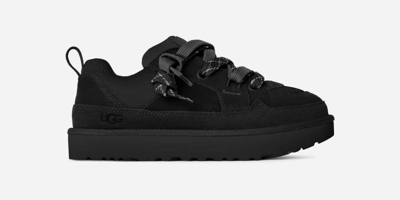 UGG® Lo Lowmel Sneaker für Damen in Black, Größe 38, Wildleder/Textil/Recycelte Materialien von Ugg