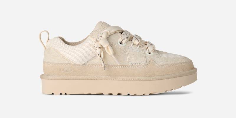 UGG® Lo Lowmel Sneaker für Damen in White, Größe 38, Wildleder/Textil/Recycelte Materialien von Ugg