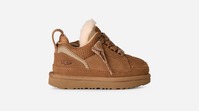 UGG® Lowmel Sneaker für Kinder in Brown, Größe 25, Veloursleder/Textil von Ugg