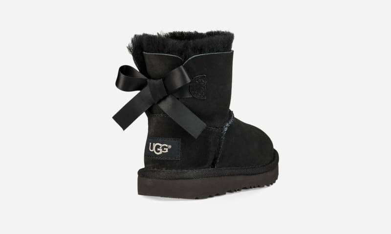 UGG® Mini Bailey Bow II Boot für Kinder | UGG® EU in Black, Größe 22, Twinface von Ugg