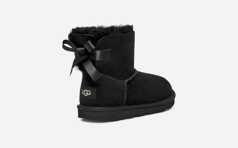 UGG® Mini Bailey Bow II Boot für Kinder | UGG® EU in Black, Größe 32.5, Twinface von Ugg