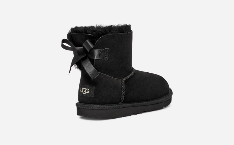 UGG® Mini Bailey Bow II Boot für Kinder | UGG® EU in Black, Größe 36, Twinface von Ugg