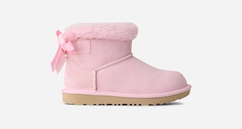 UGG® Mini Bailey Mixed Schleife für Kinder in Ribbon Candy, Größe 33.5, Veloursleder von Ugg