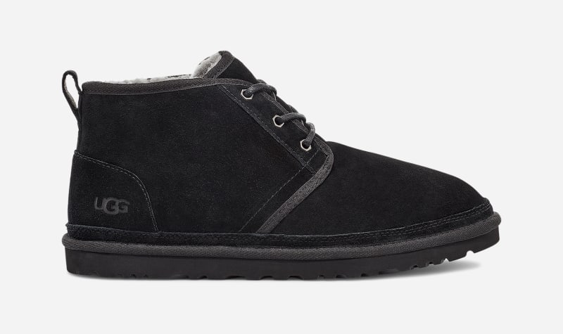 UGG® Neumel für Herren | Lässige Schnürschuhe auf in Black, Größe 39, Veloursleder von Ugg