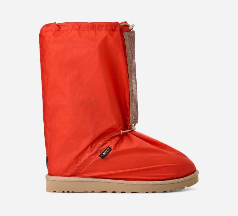 UGG® Reese Cooper Classic Mini für Herren in Mandarin Red, Größe 40.5, Fabric/Schaffell von Ugg
