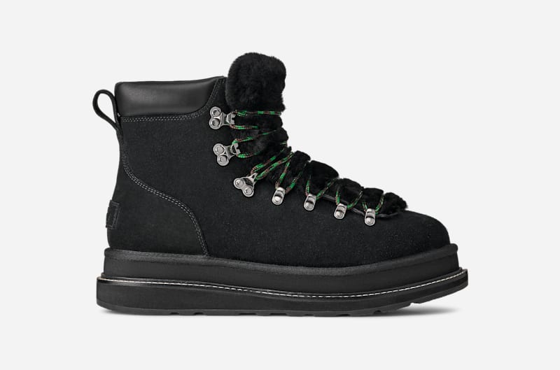 UGG® sacai Hiker für Damen in Black, Größe 38, Veloursleder von Ugg