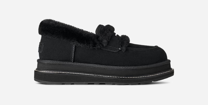 UGG® sacai Loafer für Damen in Black, Größe 45.5, Veloursleder von Ugg