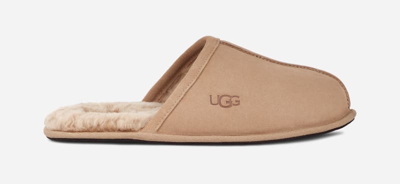 UGG® Scuff Hausschuh für Herren | UGG® EU in Beige, Größe 46, Leder von Ugg