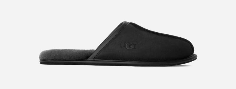 UGG® Scuff Hausschuh für Herren | UGG® EU in Black, Größe 44, Leder von Ugg