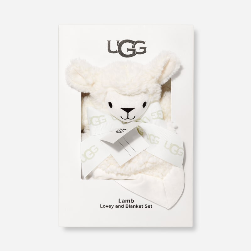 UGG® Set aus Lamb Lovey und Decke in White, Größe One Size von Ugg