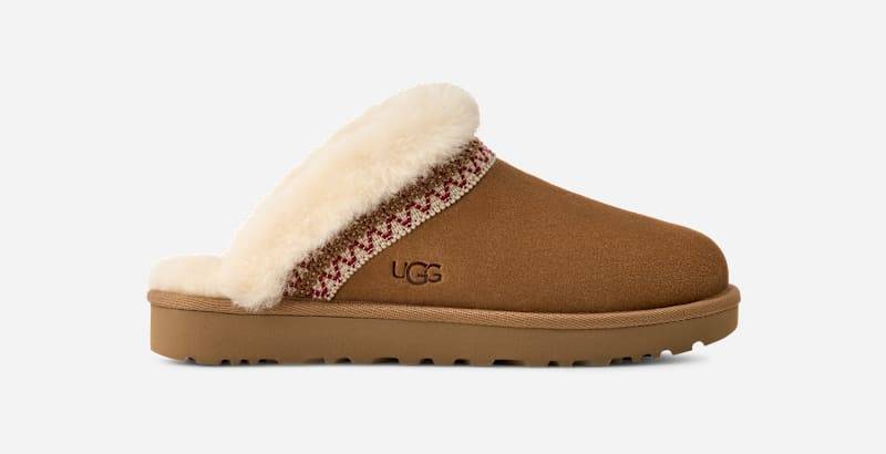 UGG® Slippette Taslyn Slipper für Damen in Brown, Größe 40, Veloursleder von Ugg