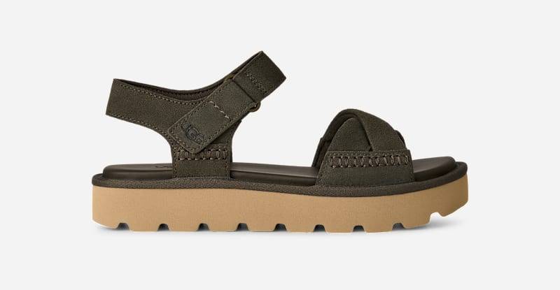 UGG® Sungaze Sandale für Damen in Dense Smoke, Größe 39, Wildleder von Ugg