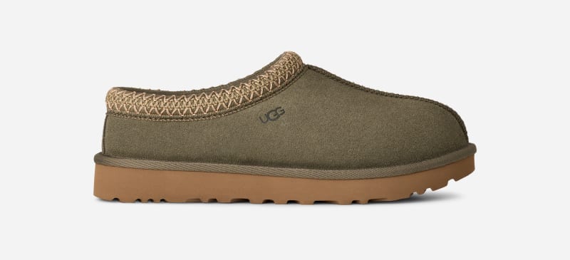 UGG® Tasman II für Damen | Lammfell-Slipper auf in Green, Größe 42, Veloursleder von Ugg
