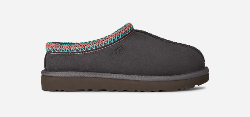 UGG® Tasman II für Damen | Lammfell-Slipper auf in Grey, Größe 40, Veloursleder von Ugg