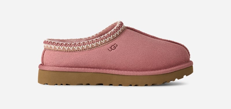 UGG® Tasman II für Damen | Lammfell-Slipper auf in Pink, Größe 41, Veloursleder von Ugg