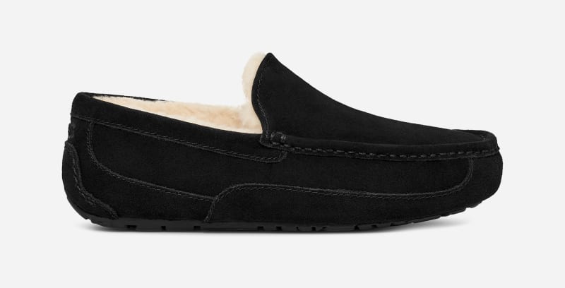 UGG® Ascot Hausschuh für Herren | UGG® EU in Black, Größe 42, Wildleder von Ugg