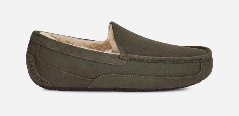 UGG® Ascot Hausschuh für Herren | UGG® EU in Green, Größe 40, Leder von Ugg