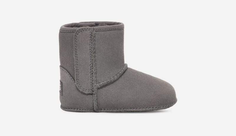 UGG® Baby Classic Boot in Grey, Größe 16, Leder von Ugg