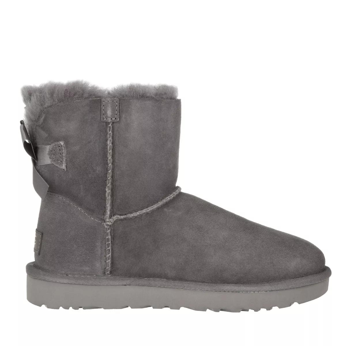 UGG Boots & Stiefeletten - W Mini Bailey Bow Ii - Gr. 36 (EU) - in Grau - für Damen von Ugg