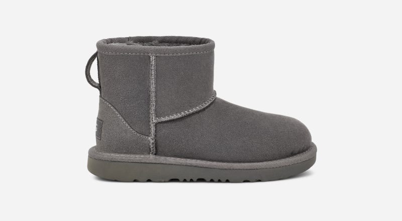 UGG® Classic Mini II Boot für Kinder in Grey, Größe 31, Leder von Ugg