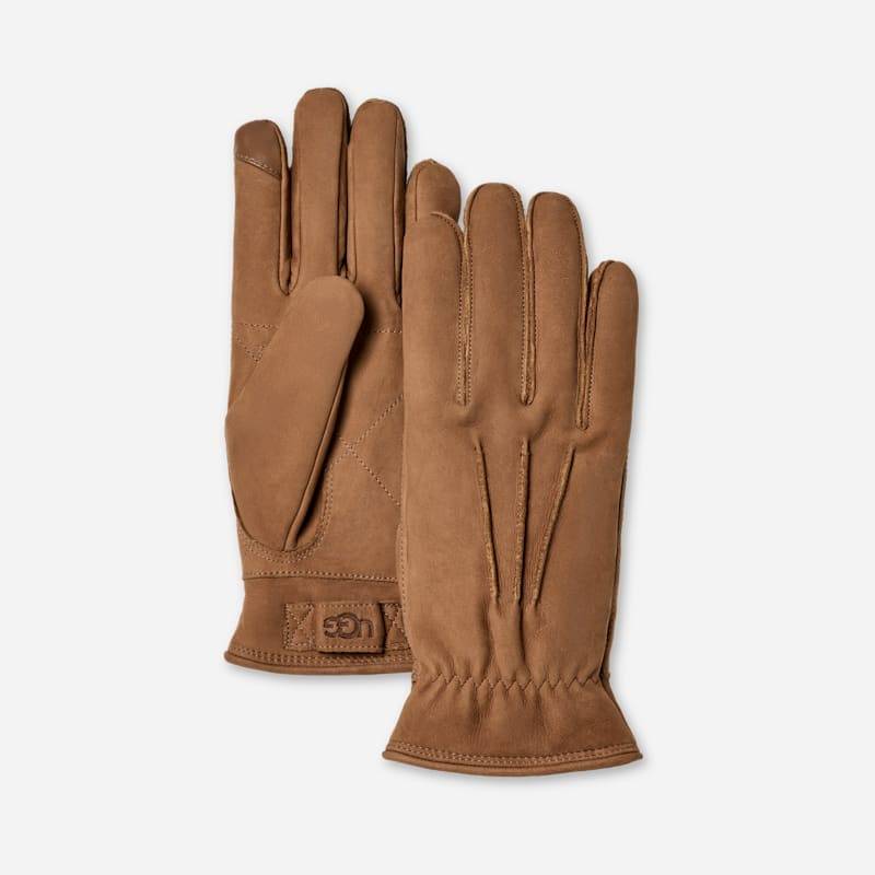 UGG® Lederhandschuhe mit drei Nähten für Herren | UGG® EU in Brown, Größe XL von Ugg