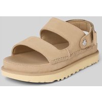 UGG Sandalette aus Leder Modell 'GOLDENSTAR GLIDE' in Sand, Größe 38 von Ugg