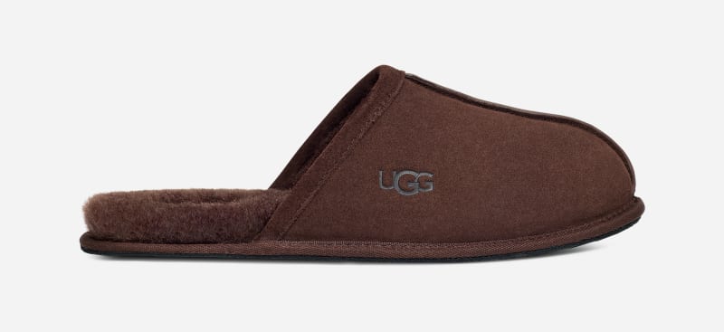 UGG® Scuff Hausschuh für Herren | UGG® EU in Dusted Cocoa, Größe 40, Leder von Ugg