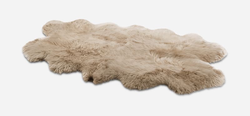 UGG® Sheepskin Quatro Teppich für Home in Beige, Größe One Size, Schaffell von Ugg