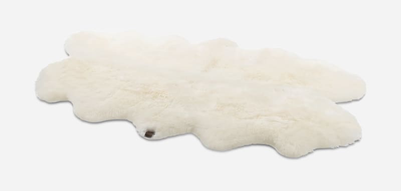 UGG® Sheepskin Quatro Teppich für Home in White, Größe One Size, Schaffell von Ugg