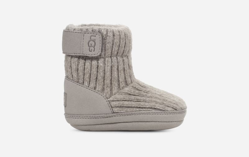 UGG® Skylar Hausschuh in Grey, Größe 16, Leder von Ugg